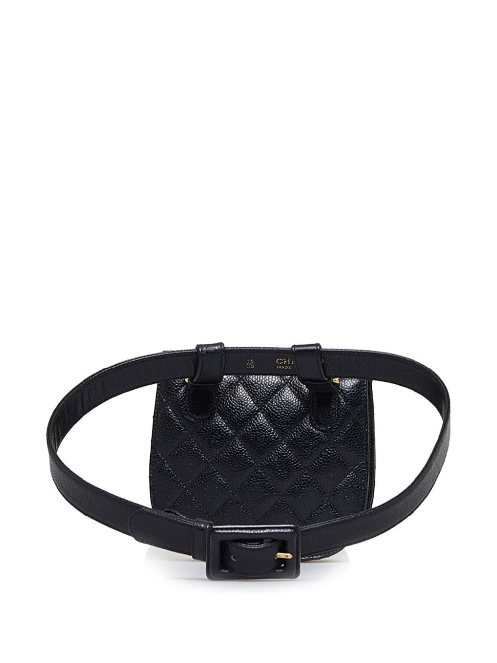 Pre-owned Chanel 2013-2014 Cc Turn-lock Belt Bag In Black