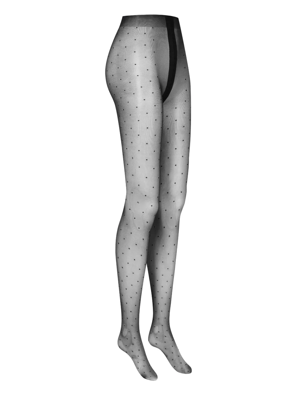 Maison Close Plumetis panty met stippen Zwart