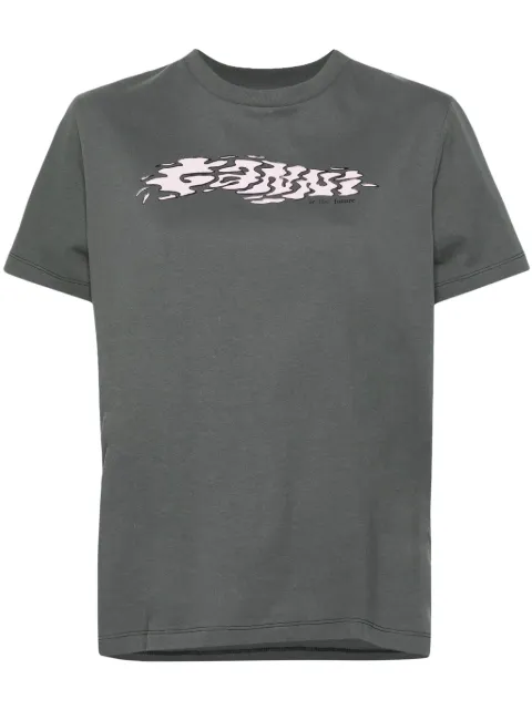 GANNI logo-print cotton T-shirt
