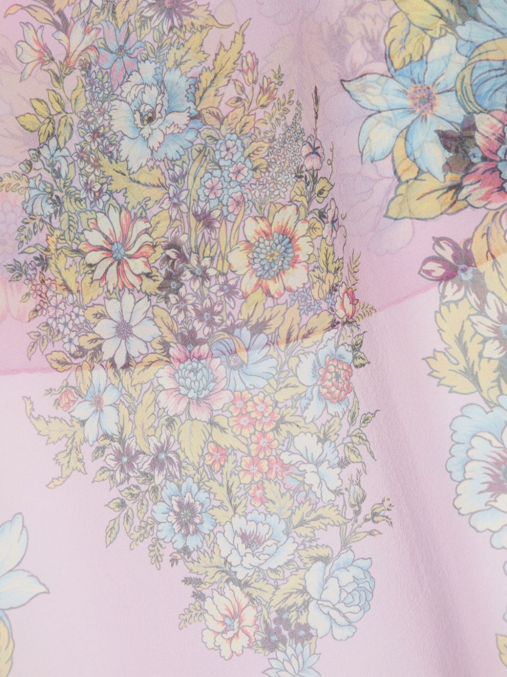 Shop Etro Floral-print Silk Scarf In Pink