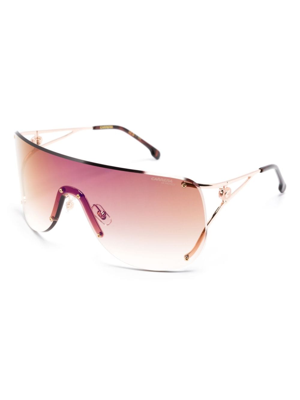 Shop Carrera 3006/s Shield-frame Sunglasses In 褐色