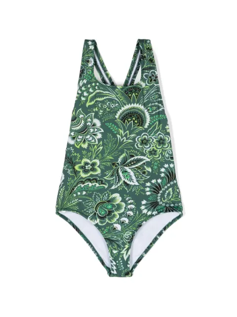 ETRO KIDS traje de baño con estampado botánico