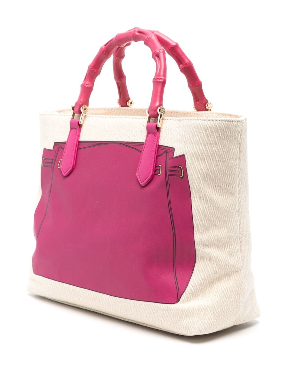 Shop V73 Must Canvas Tote Bag In Pink