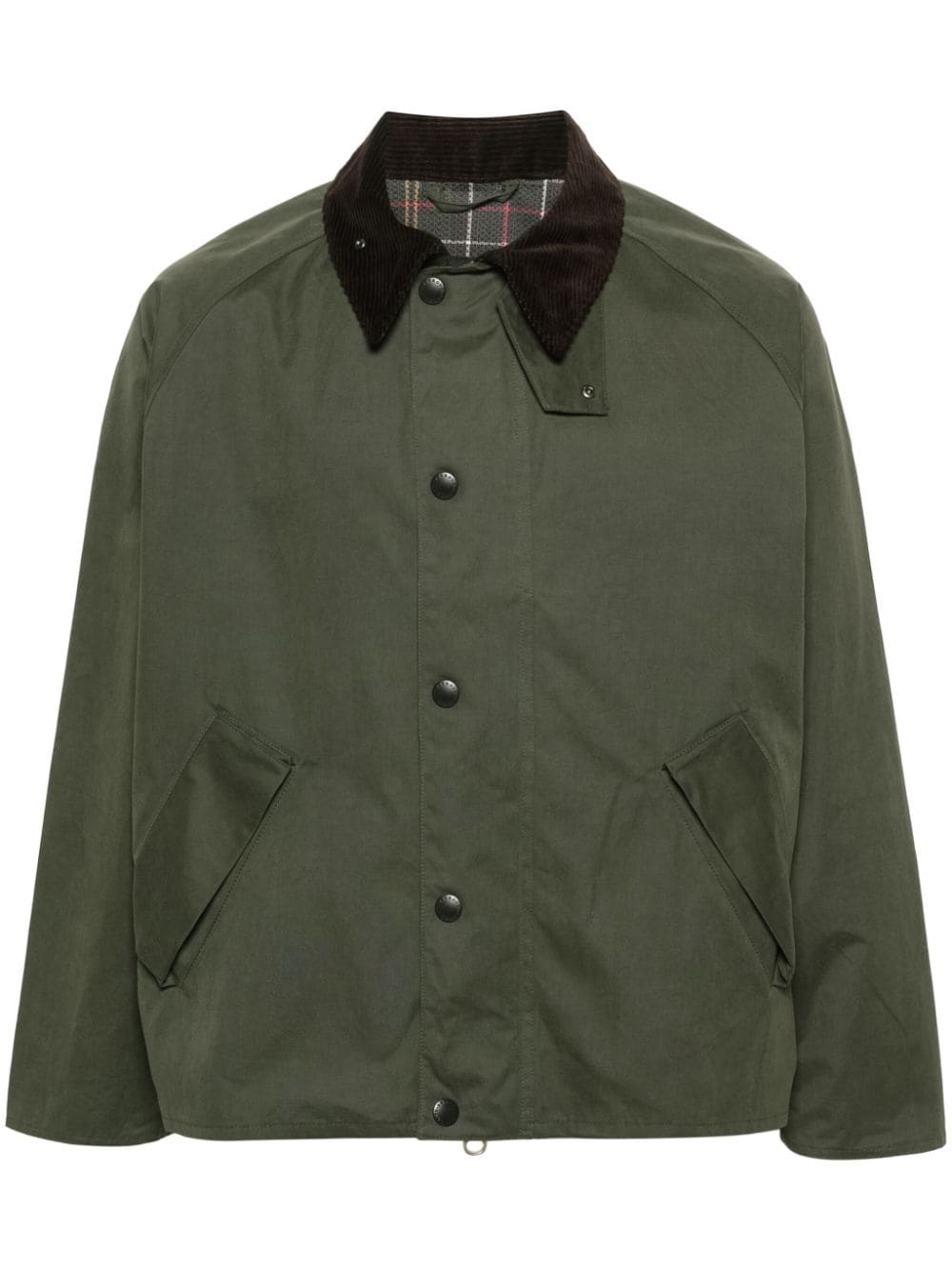 Barbour Transporter contrasting-collar jacket - Verde