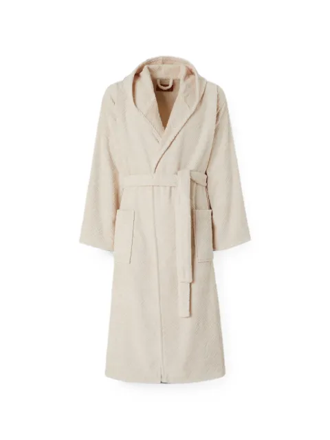 Missoni Home hooded cotton bathrobe