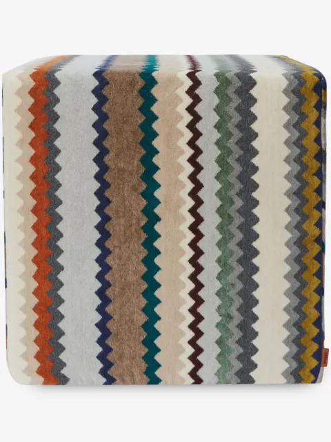 Missoni Home Dune zigzag pouf (40cm x 30cm)