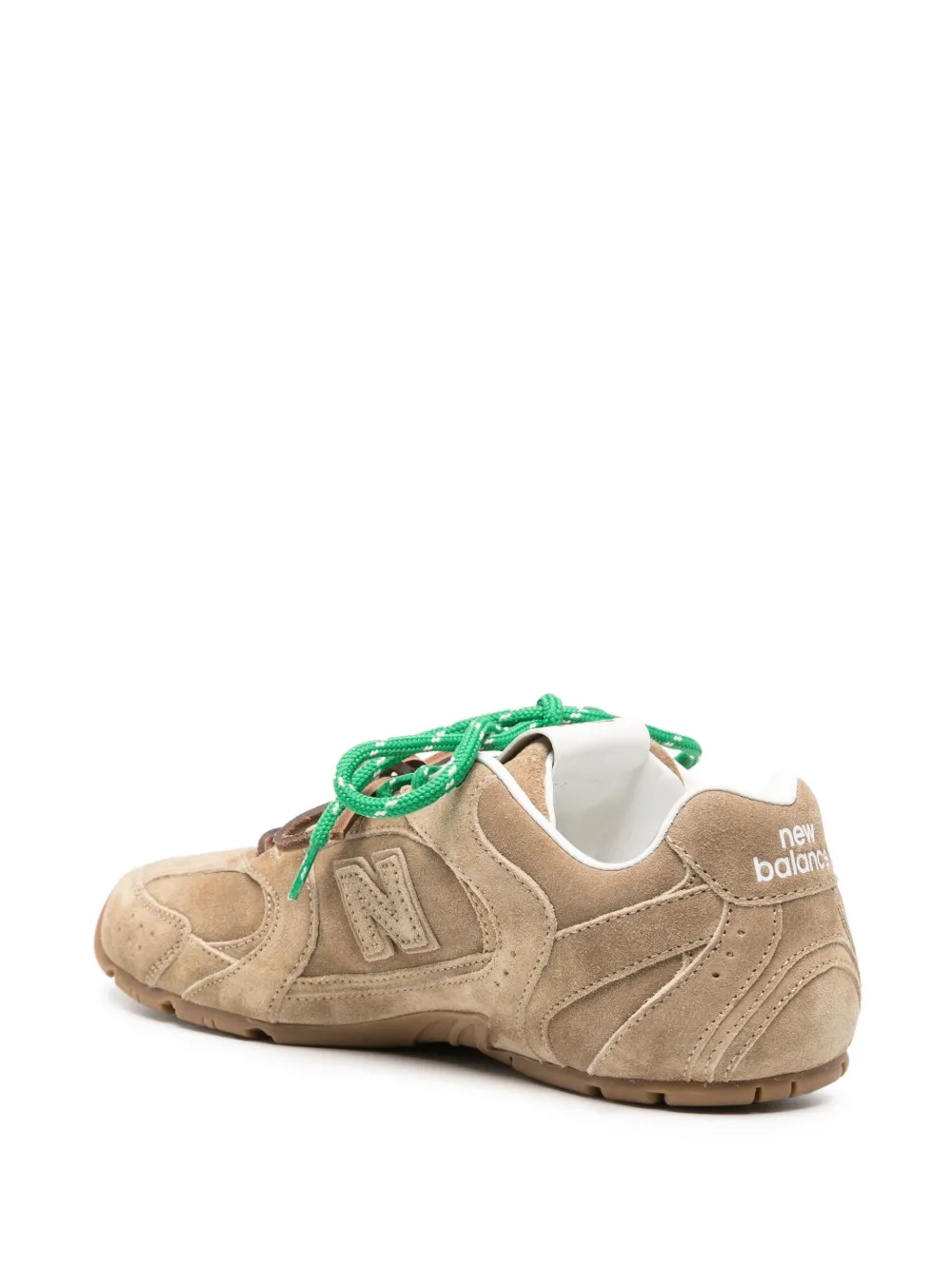 Miu Miu X New Balance 530 Sl Suede Sneakers In Neutrals
