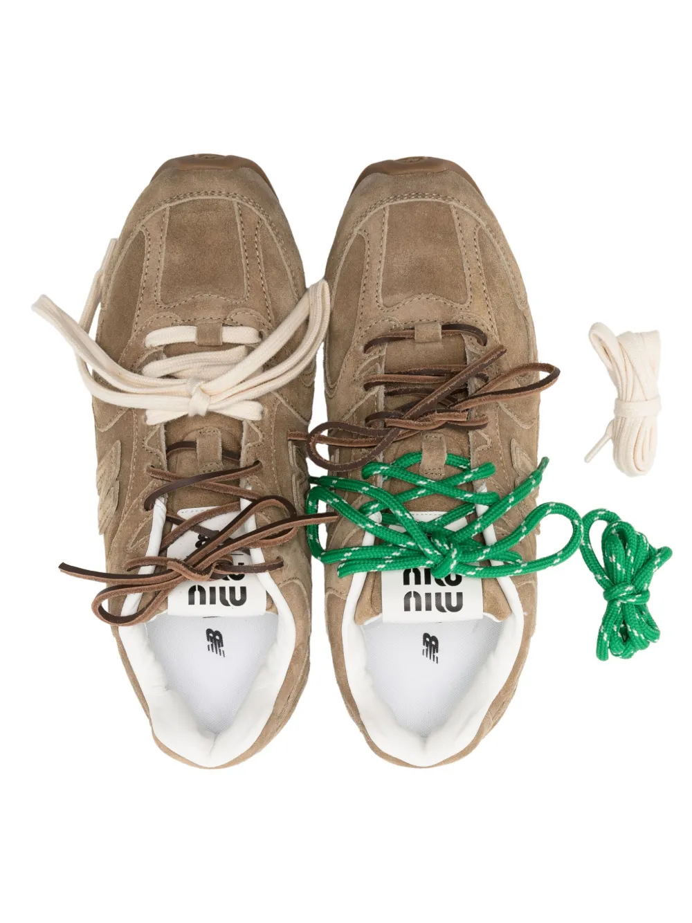 Miu Miu x New Balance 530 SL Suede Sneakers | Neutrals Miu Miu x New Balance 530 SL Suede Sneakers | Neutrals