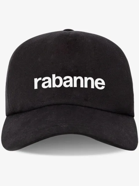 Rabanne logo-print cotton cap