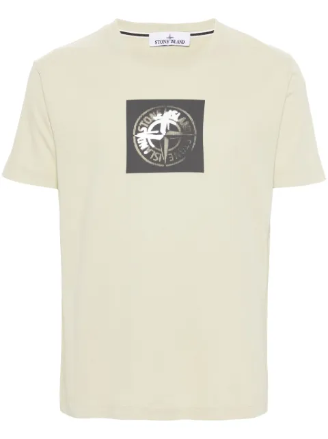 Stone Island t-shirt en coton à imprimé Compass