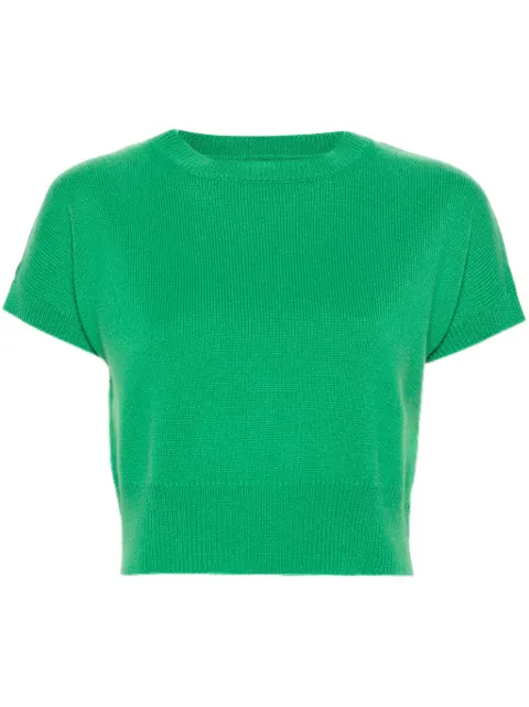 Teddy Cashmere Genova cashmere crop top