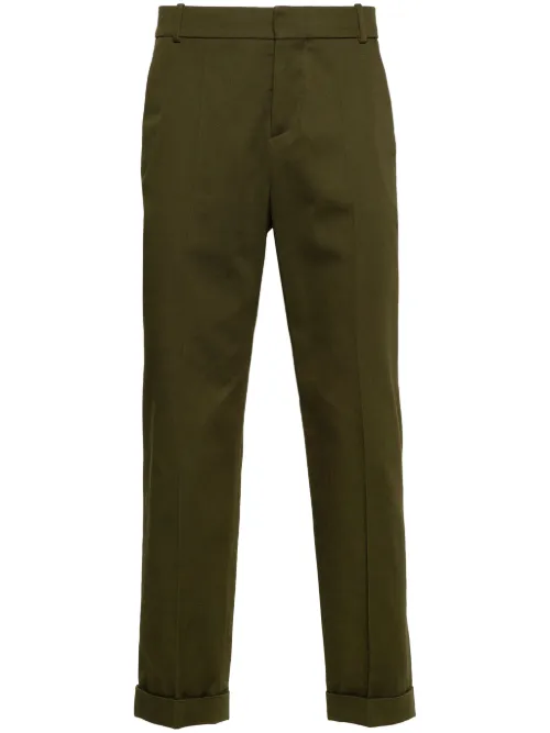 Pantalon en coton à coupe fuselée - Balmain - Modalova