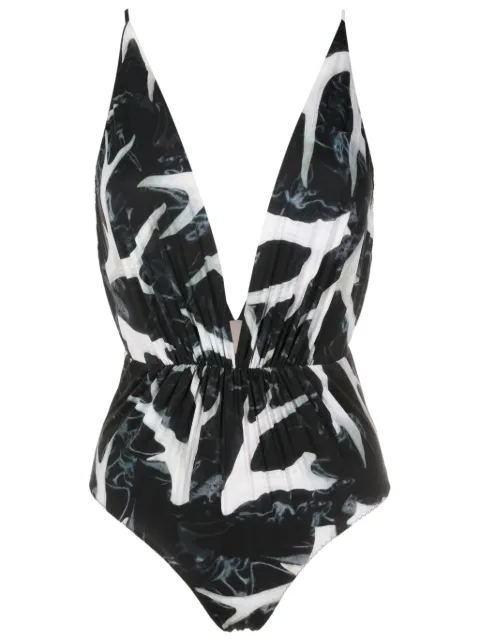 Clube Bossa Clavert plunging swimsuit
