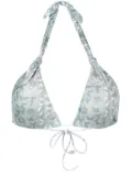 Clube Bossa Rings graphic-print bikini top - Blue