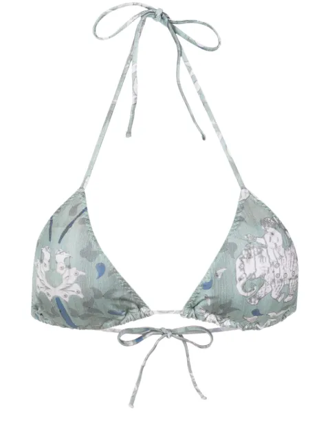 Clube Bossa Chapin graphic-print bikini top