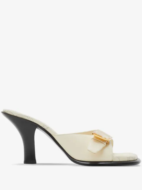 Burberry Bay leather mules