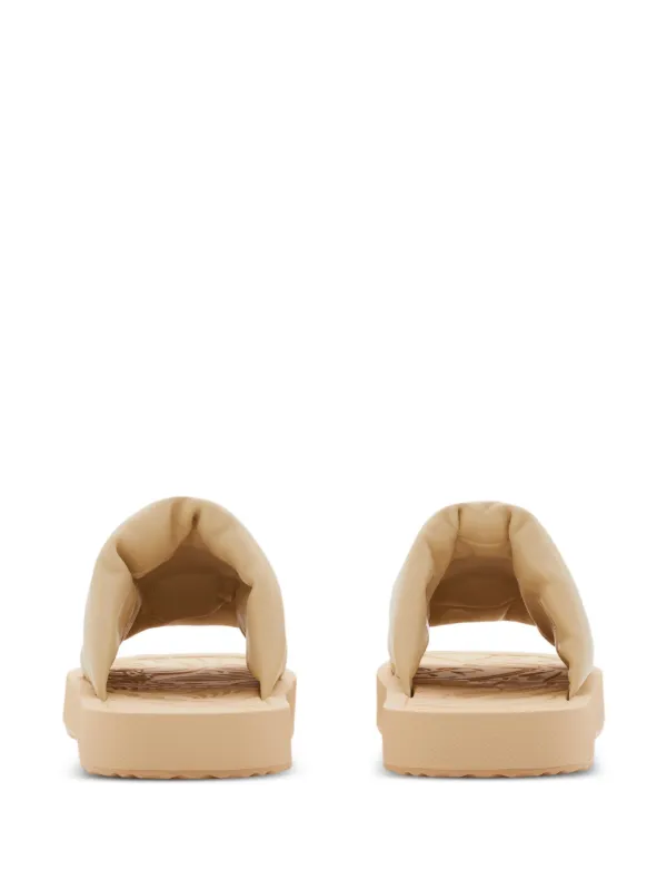 Burberry EKD Slab Slides | Neutrals | FARFETCH