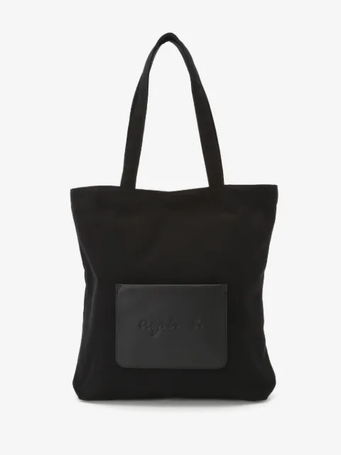 agnès b.  tote con aplique del logo