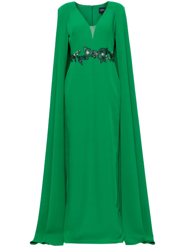 Marchesa notte emerald dress hotsell