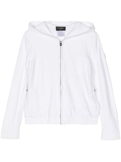 CHANEL 2000s zip-up cotton hoodie Women