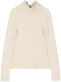 CHANEL Pre-Owned 2002 roll-neck cashmere jumper - Neutrals