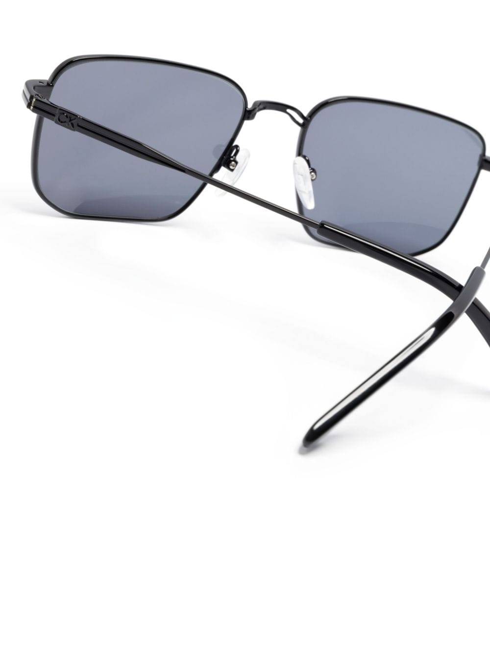 Shop Calvin Klein Rectangle-frame Sunglasses In Schwarz