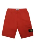Stone Island Junior Compass-badge shorts - Red