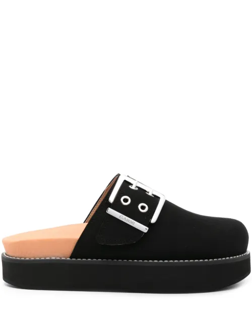 Claquettes Feminine Buckle - GANNI - Modalova