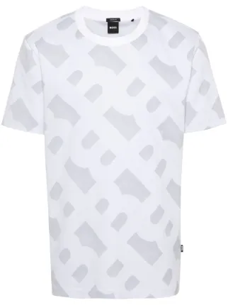 ギフトにも◆◆ラスト1点◆◆BOSS★モノグラム Tシャツ BOSS モノグラム Tシャツ | ホワイト | FARFETCH JP