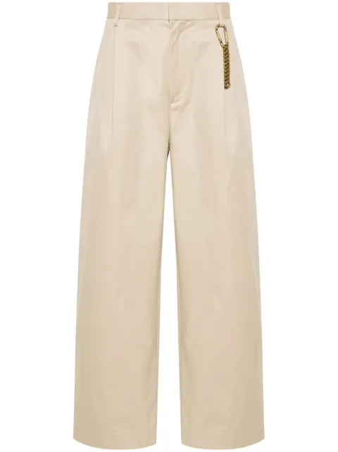 DARKPARK pantalones rectos con pinzas