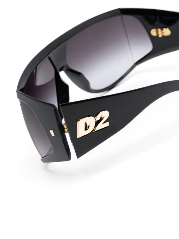 DSQUARED2 EYEWEAR Hype シールドサングラス | ブラック | FARFETCH JP 