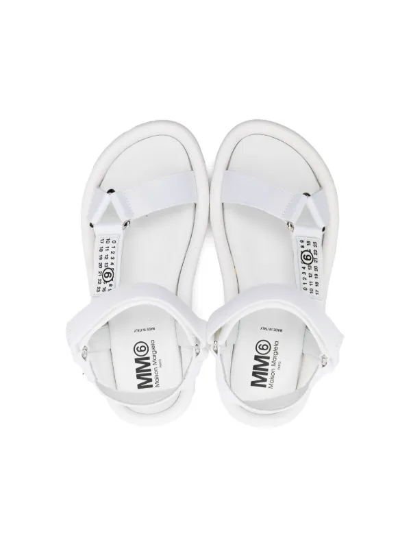MM6 Maison Margiela Kids フラットフォーム サンダル | ホワイト  
