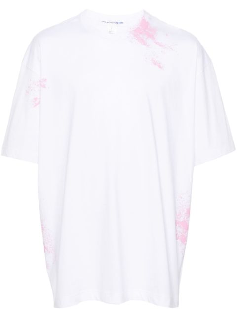 Comme Des Garcons Shirt splatter-print cotton T-shirt Men