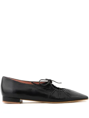 MM6 Maison Margiela Anatomic フラットシューズ | ブラック | FARFETCH JP