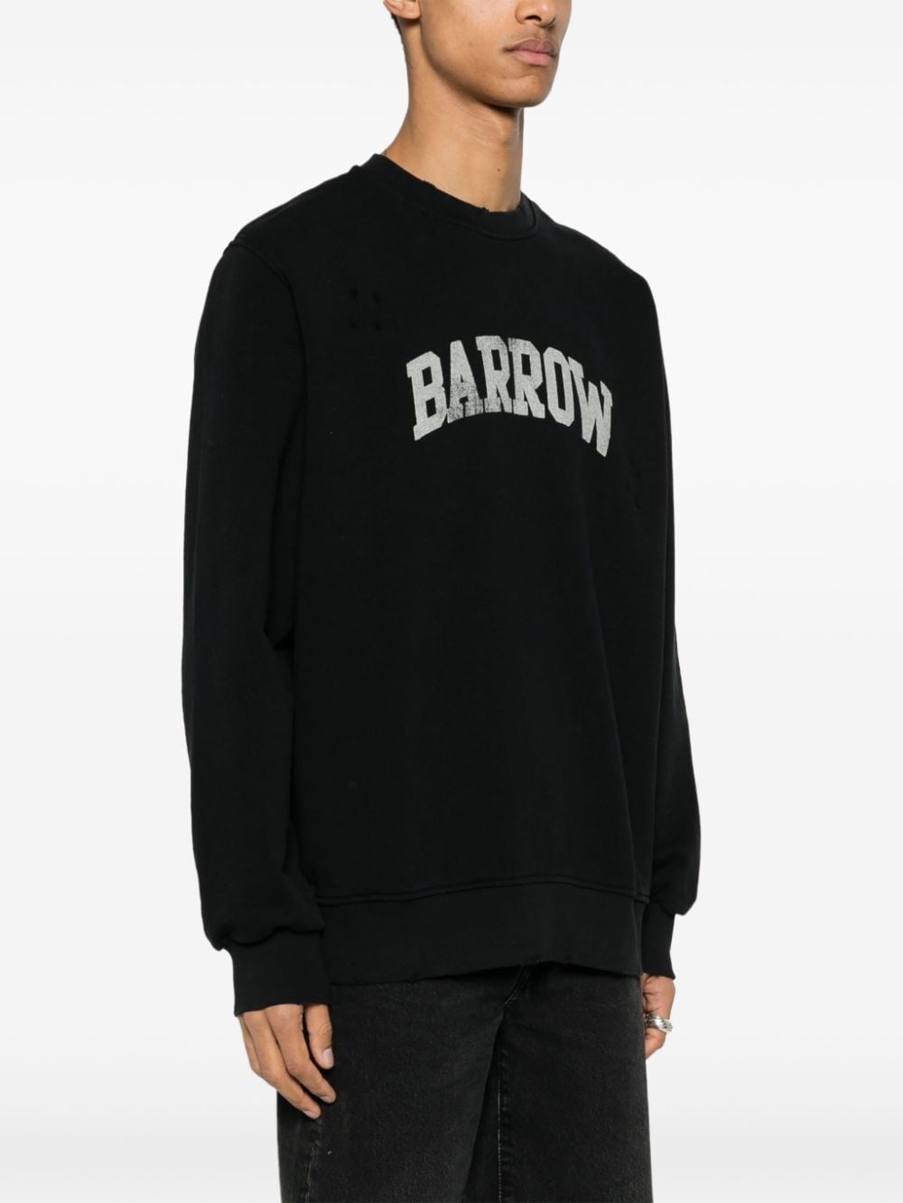 BARROW Sweater met logoprint Zwart