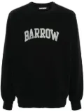 BARROW logo-print distressed sweatshirt - Black