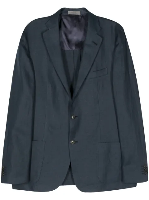 Corneliani linen single-breasted blazer