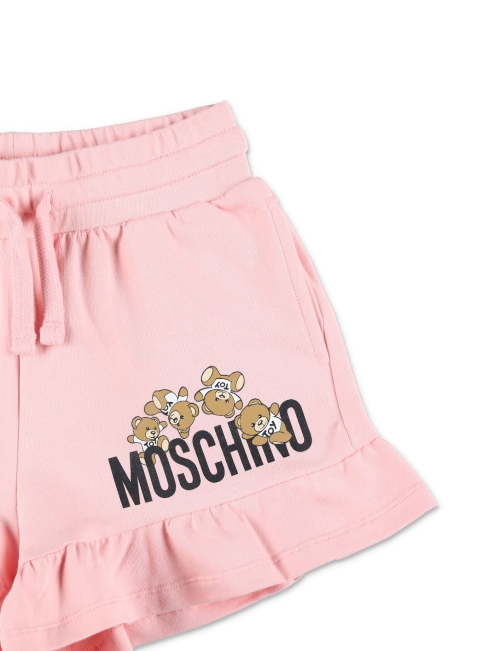 Shop Moschino Teddy Bear-print Shorts In Pink