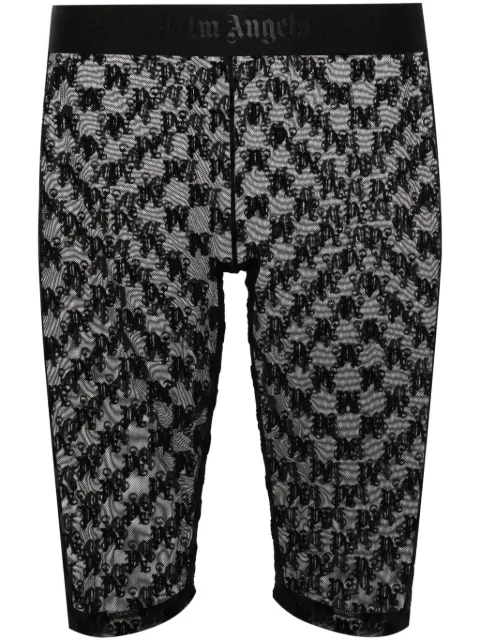 Palm Angels shorts de ciclismo de malla