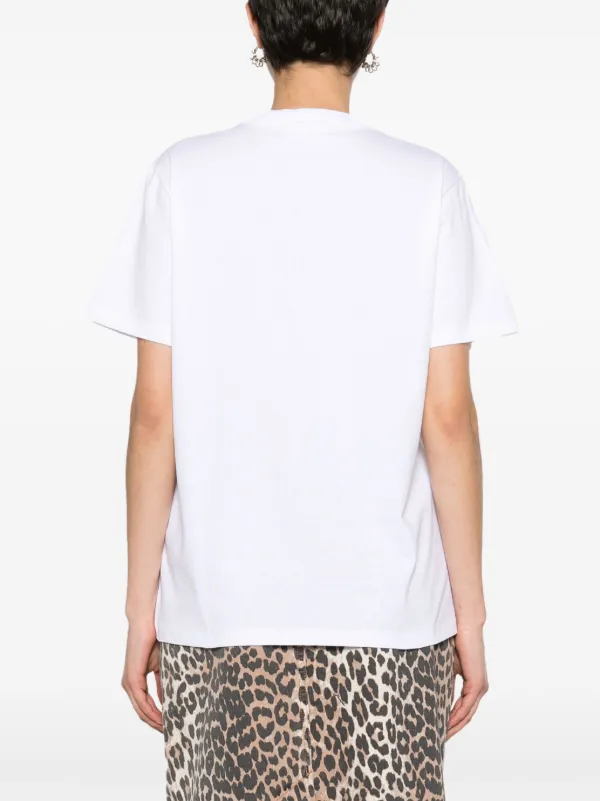 GANNI Future logo-print T-shirt - Farfetch