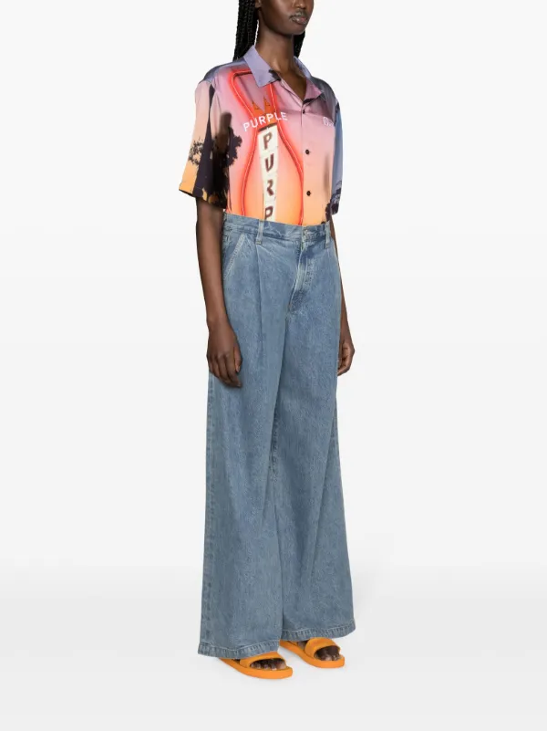 AGOLDE Ellis mid-rise wide-leg Jeans | Blue | FARFETCH