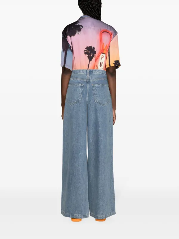 AGOLDE Ellis mid-rise wide-leg Jeans | Blue | FARFETCH