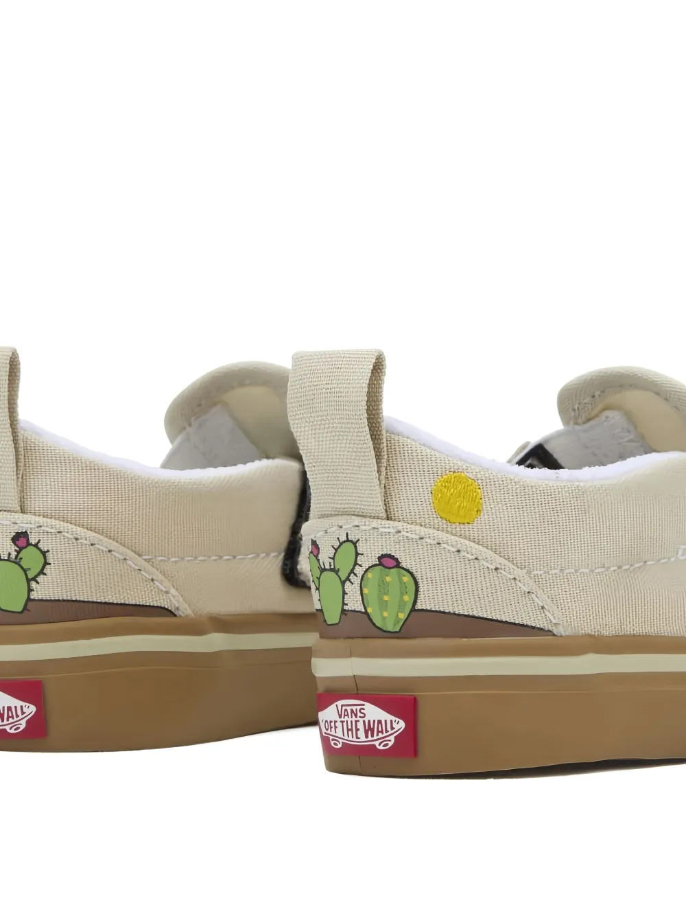 Vans Kids slip-on cactus trainers Groen