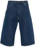Sunflower logo-patch denim shorts - Blue