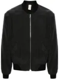 Sunflower silk bomber jacket - Black