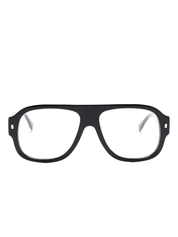DSQUARED² メガネ 黒 DSQUARED2 EYEWEAR Hype オーバーサイズ 眼鏡フレーム