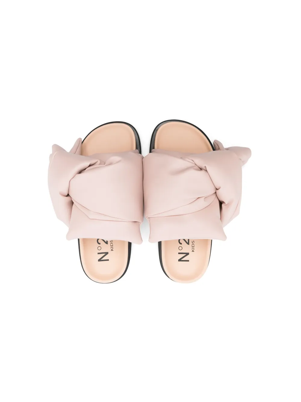 N°21 TWIST-DETAIL PADDED SLIDES