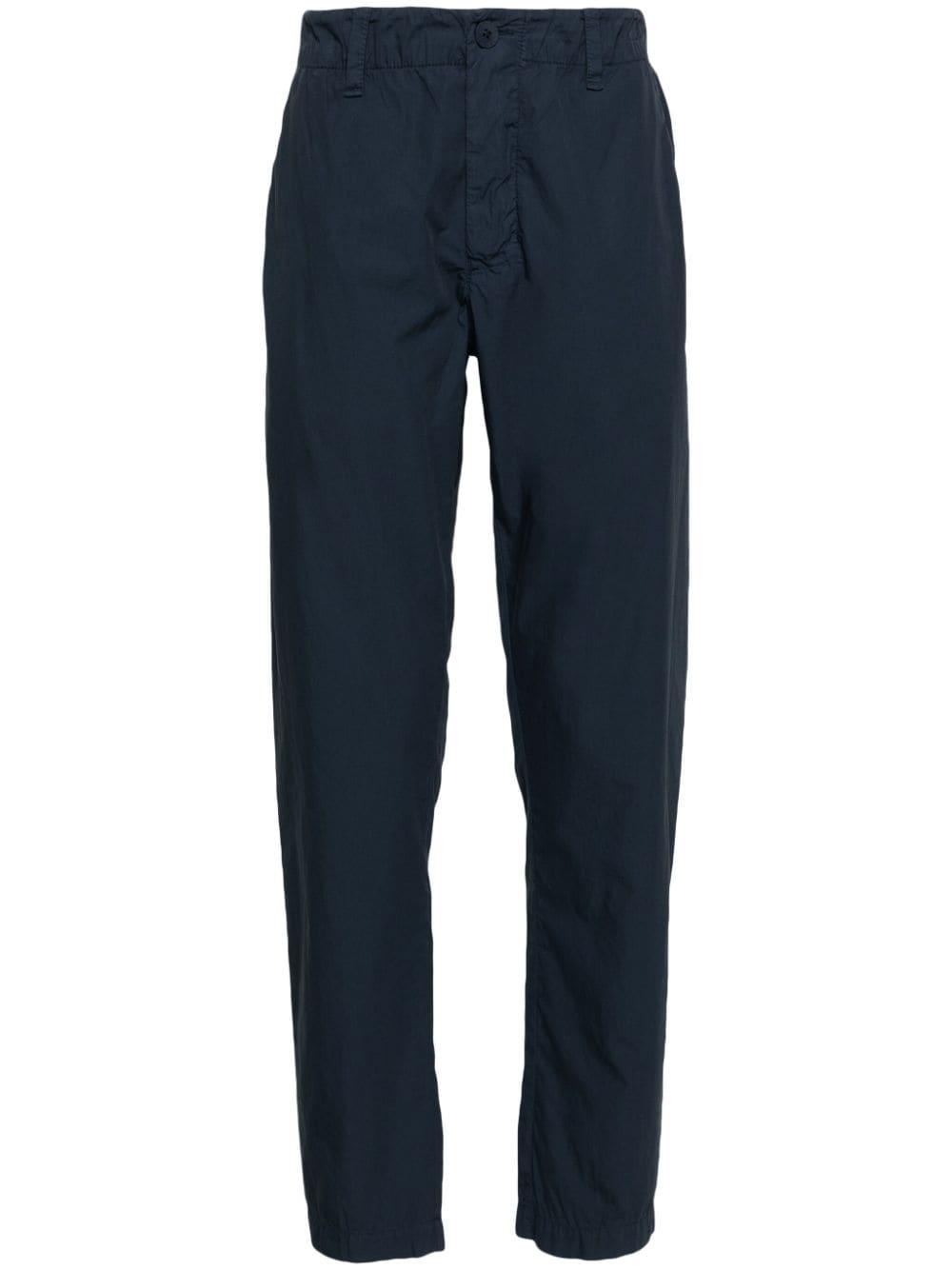 Transit Tapered-leg Cotton Trousers In Blue