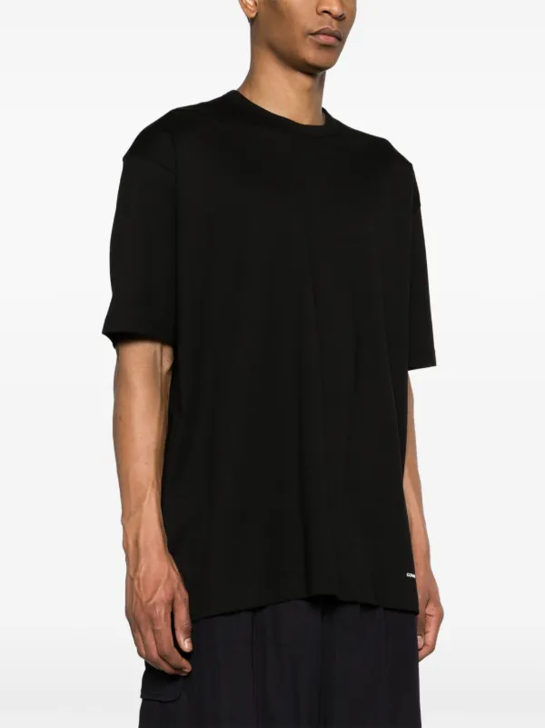 COMME des GARÇONS ブラックオフショルダーシャツ COMME des GARÇONS ブラックオフショルダーシャツ