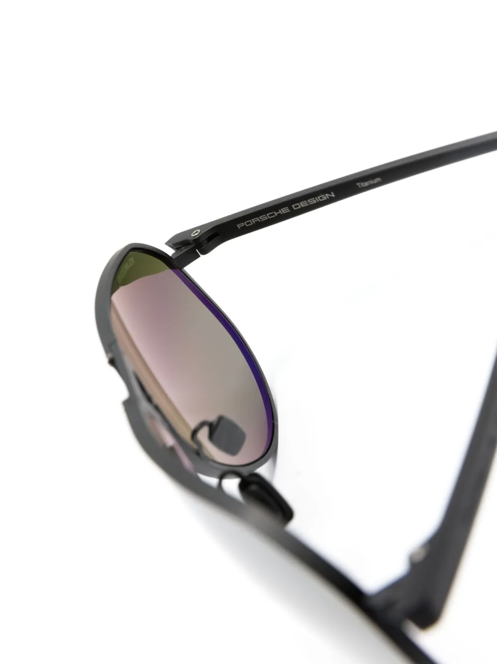 Porsche Design P'8938 Pilot-frame Sunglasses In 黑色